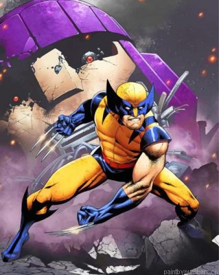 Aesthetic Wolverine Painting By Numbers.png