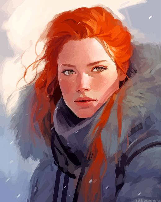 Aesthetic Ygritte Painting By Numberss.png
