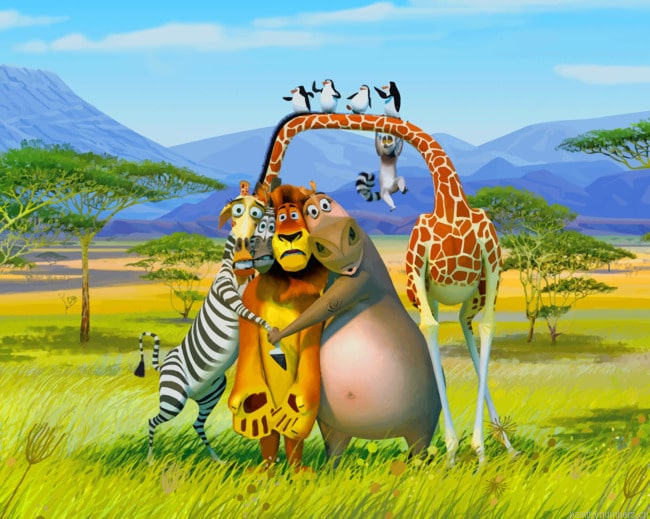 Africa Madagascar Animals Cartoons Painting By Numberss.png