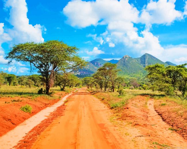 Africa Tsavo West Kenya Painting By Numbers.png