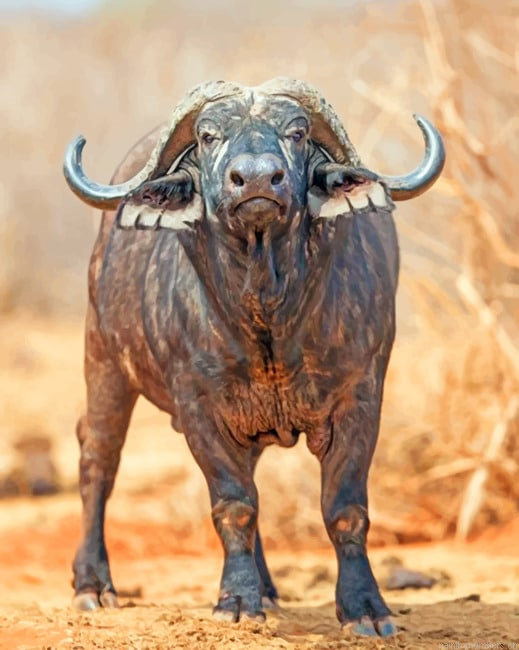 African Buffalo Painting By Numberss.png