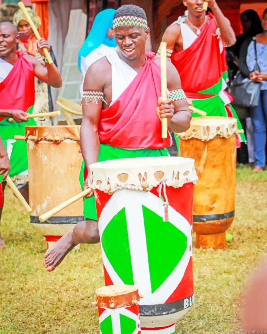 African Dancing Drumer Boys Painting By Numberss.png