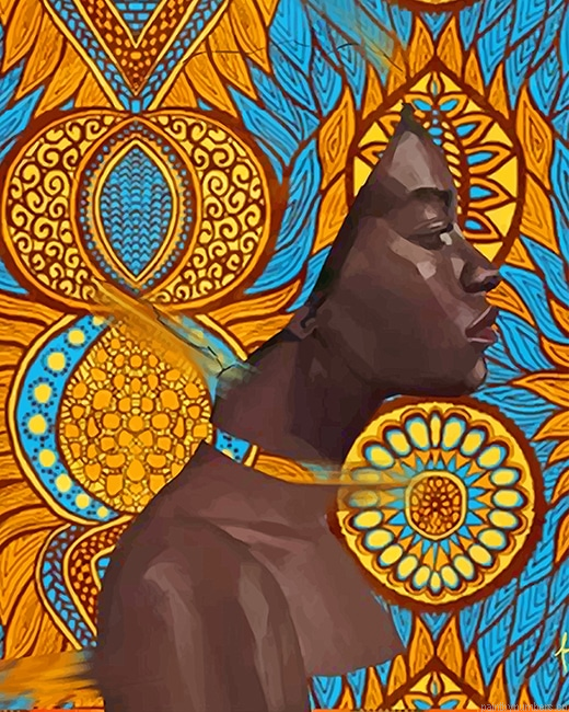 African Woman Art Painting By Numbers.png