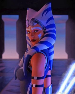 Ahsoka Tano Star Wars Painting By Numbers.png