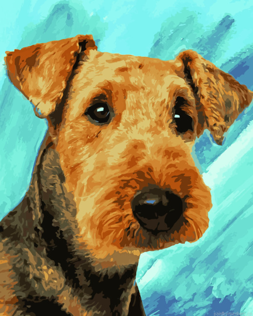 Airedale Terrier Dog Painting By Numbers.png