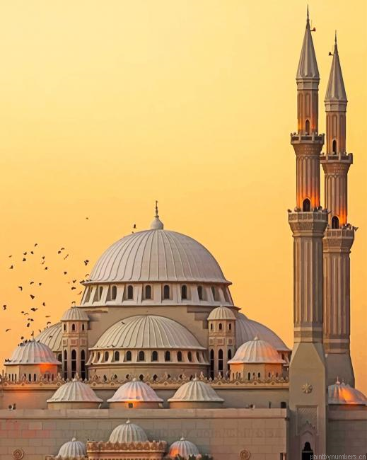 Al Noor Mosque United Arab Emirates Painting By Numberss.png