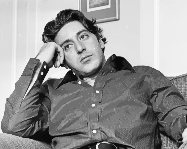 Al Pacino Black And White Actors Painting By Numbers.png