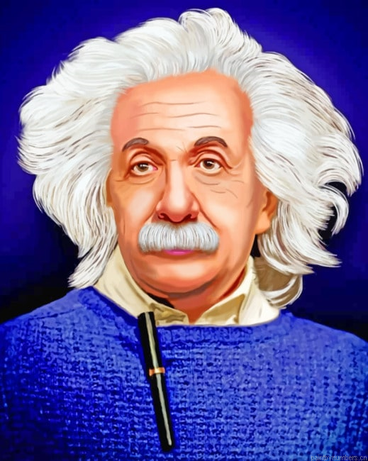 Albert Einstein Famous Painting By Numberss.png