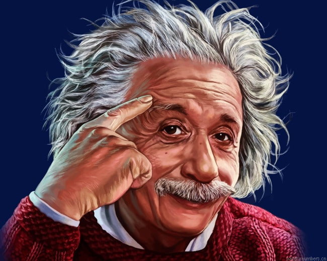 Albert Einstein Smiling Painting By Numberss.png