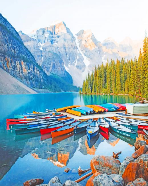 Alberta Moraine Lake Landscapes Painting By Numberss.png