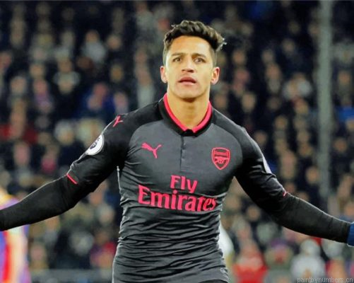 Alexis Sanchez Arsenal Painting By Numbers.png