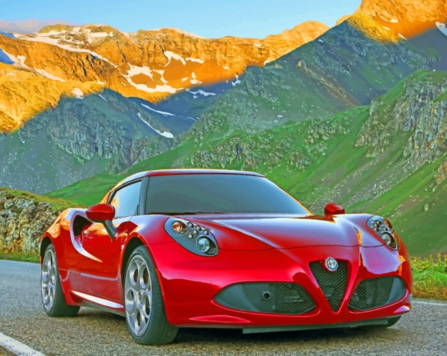 Alfa Romeo 4c Cars Painting By Numbers.png