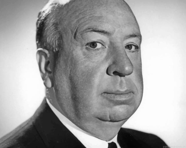 Alfred Hitchcock Black And White Hollywood Painting By Numberss.png