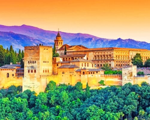 Alhambra Palace Spain Painting By Numberss.png