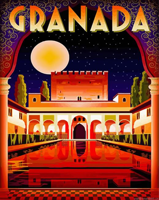 Alhambra Spain Painting By Numberss.png