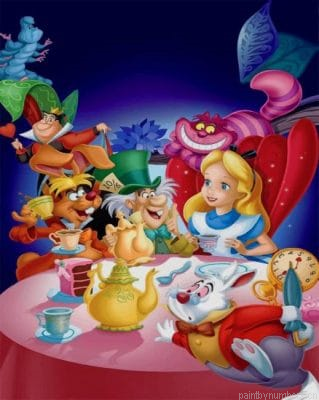 Alice In Wonderland Cartoons Painting By Numberss.png