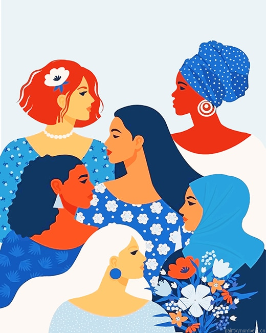 All Women Are Beautiful Painting By Numberss.png