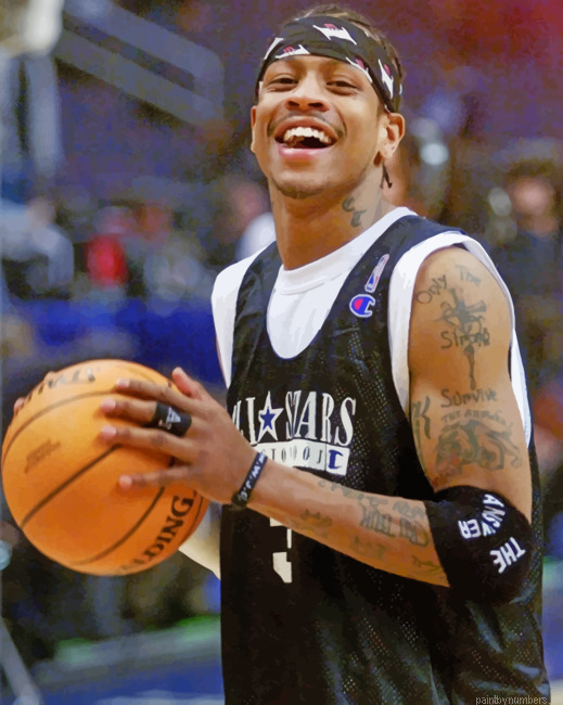 Allen Iverson Basketball Painting By Numberss.png