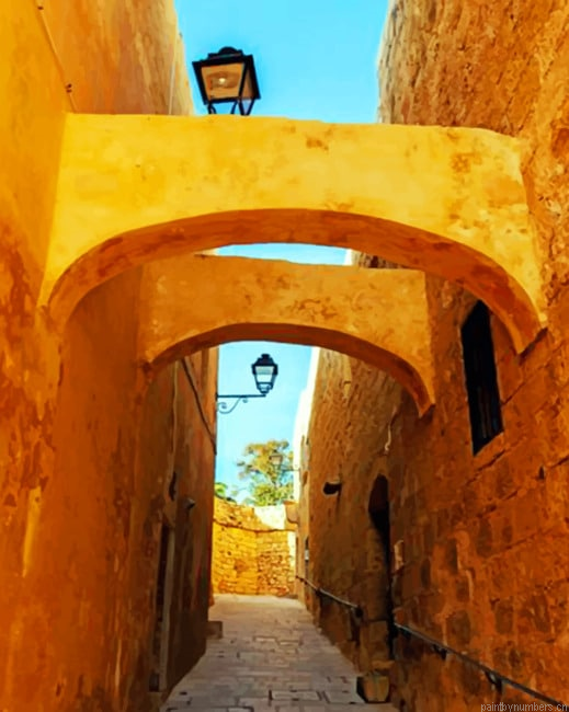 Alley Victoria Gozo Cities Painting By Numberss.png