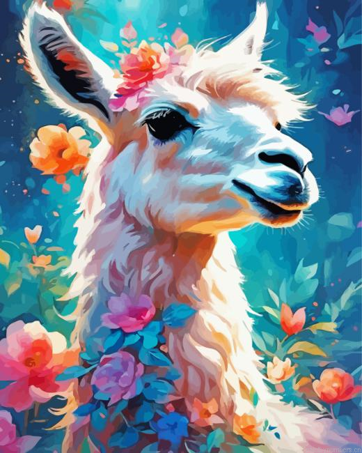 Alpaca Art Painting By Numberss.png