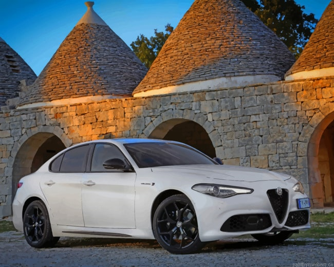 Alpha Romeo Giulia Cars Painting By Numberss.png