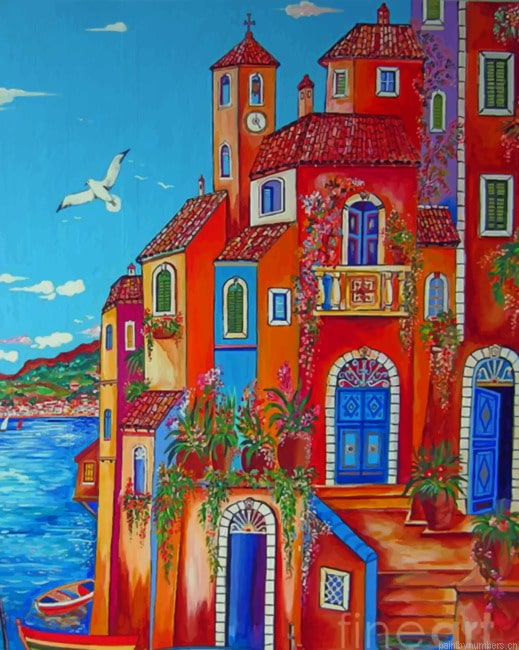 Amalfi Italy Art Painting By Numberss.png