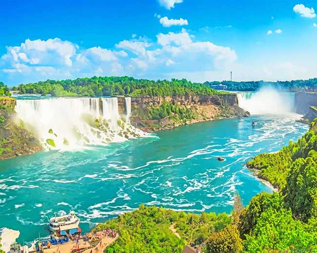 American Falls Nature Painting By Numberss.png