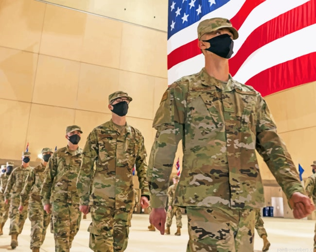 American Military Soldiers Armies Painting By Numbers.png