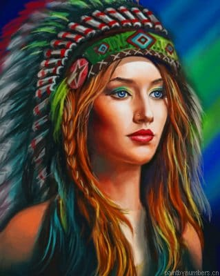 American Red Indian Painting By Numberss.png