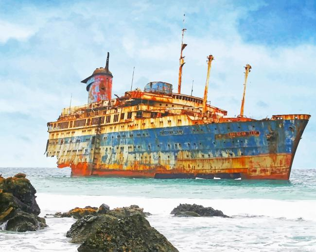 American Star Shipwreck Painting By Numberss.png