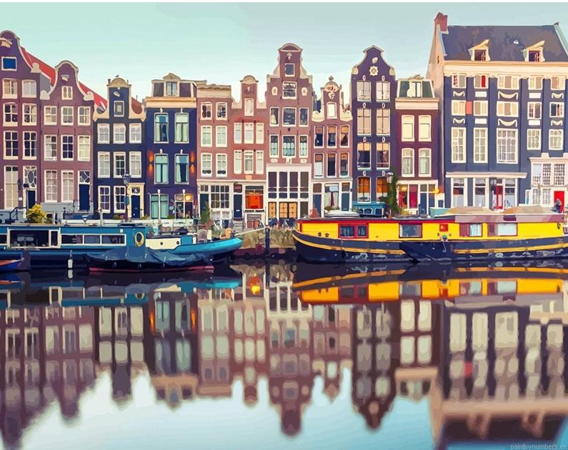 Amsterdam Canal Cities Painting By Numbers.png
