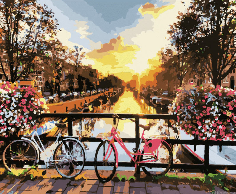 Amsterdam Sunset Cities Painting By Numbers.png