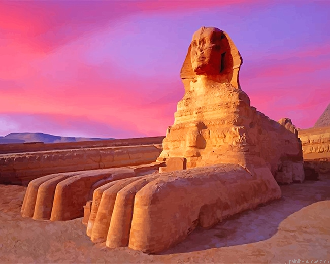 Ancient Egyptian Sphinx Painting By Numberss.png