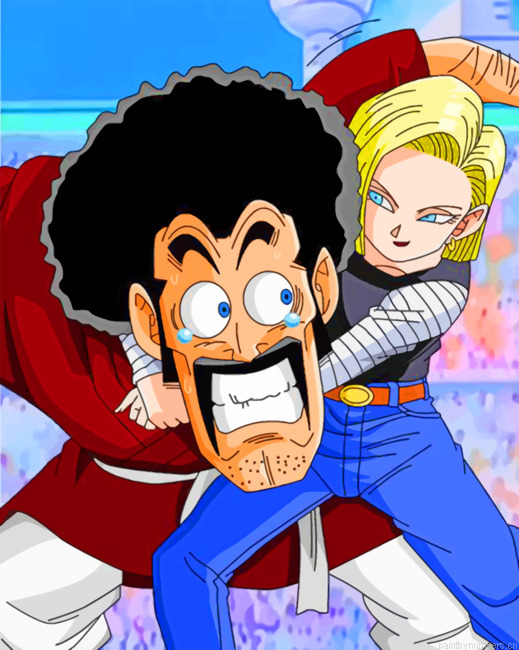 Android 18 And Mr Satan Painting By Numberss.png