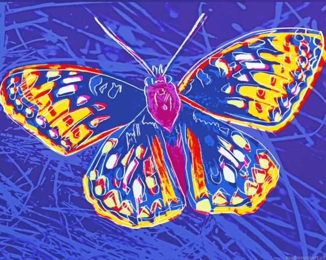 Andy Warhol Butterfly Painting By Numberss.png