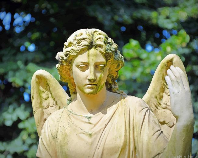 Angel Statue Sad Face Sculptures Painting By Numberss.png