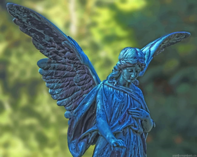 Angel Wings Statue Painting By Numberss.png