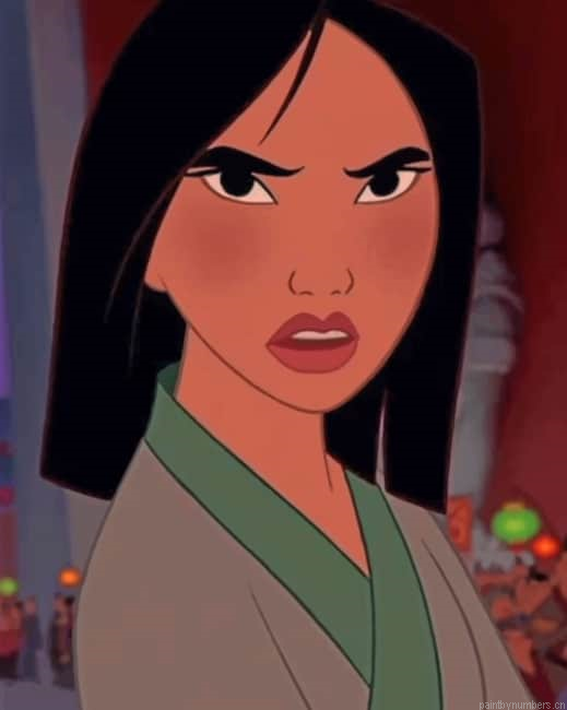 Angry Mulan Animation Painting By Numberss.png