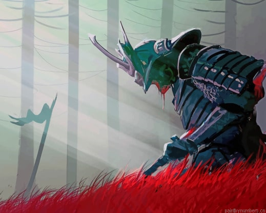 Animated Samurai Warrior Painting By Numberss.png