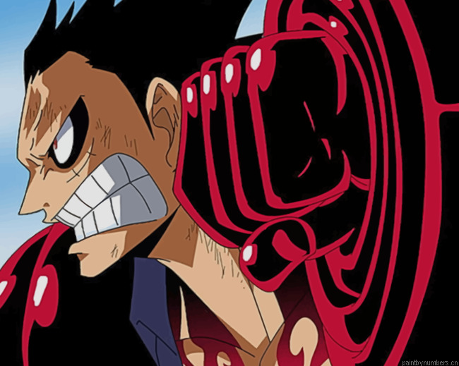 Anime One Piece Monkey D Luffy Painting By Numberss.png