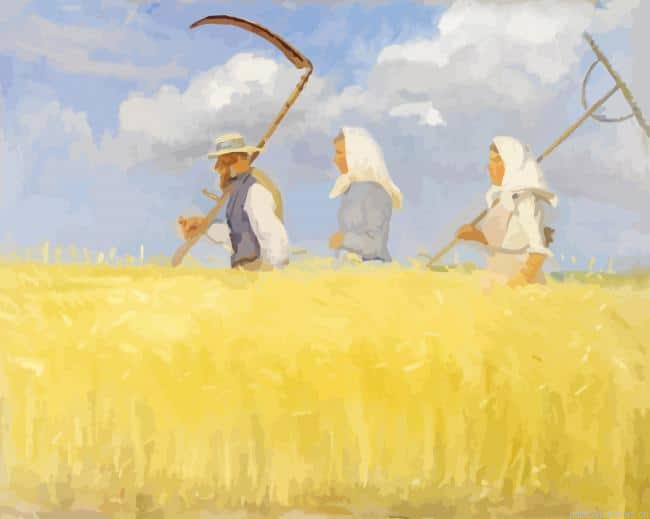 Anna Ancher Harvesters Painting By Numberss.png