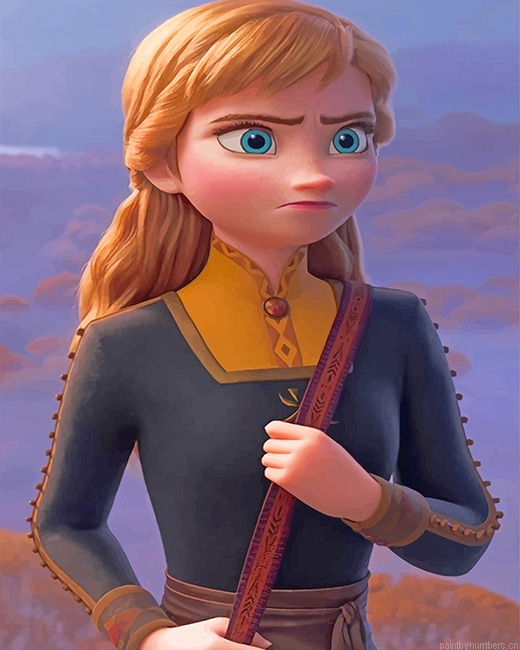 Anna Frozen Animations Painting By Numberss.png
