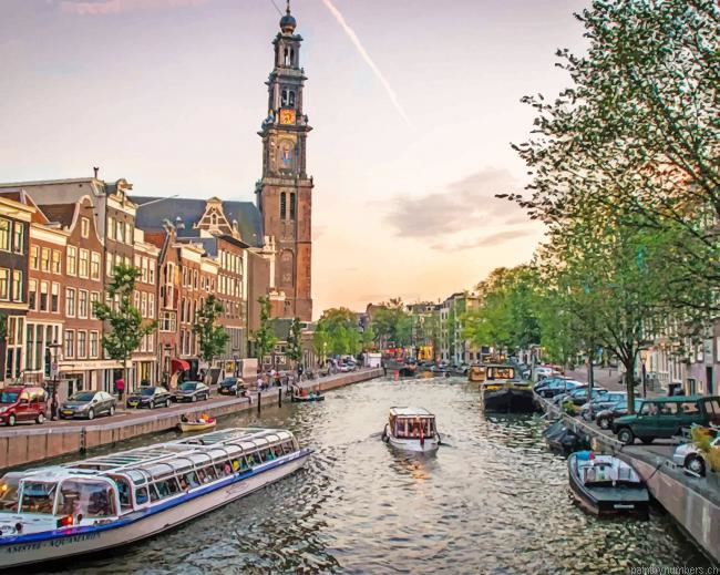 Anne Frank House Amsterdam Cities Painting By Numberss.png