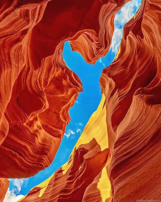 Antelope Canyon Arizona Landscapes Painting By Numberss.png