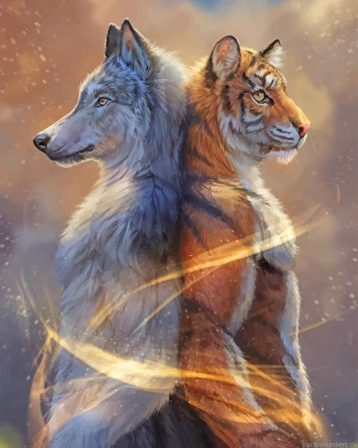 Anthro Wolves Fantasy Animals Painting By Numberss.png