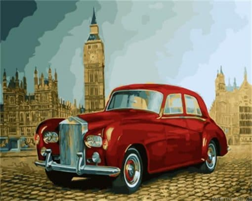 Antique Car In London Painting By Numbers.png
