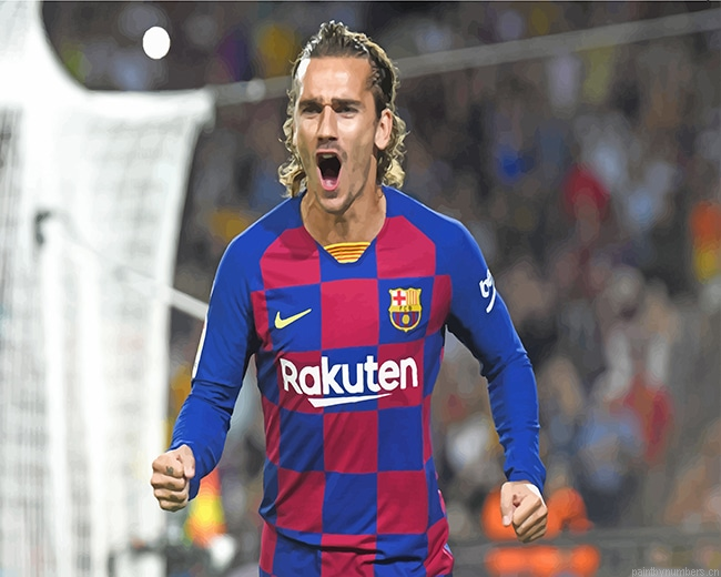 Antoine Griezmann Soccer Painting By Numbers.png