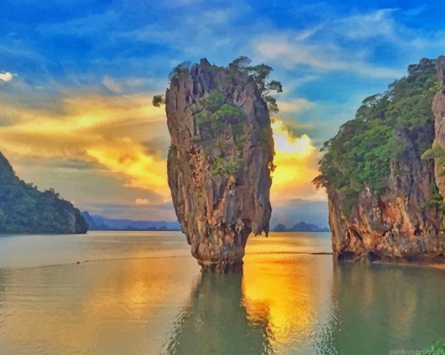 Ao Phang Nga National Park Seascapes Painting By Numberss.png