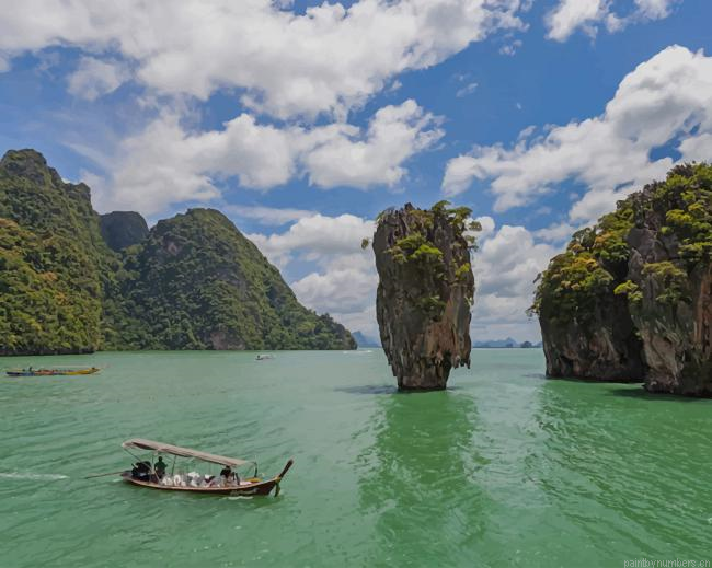 Ao Phang Nga Thailand Seascapes Painting By Numberss.png