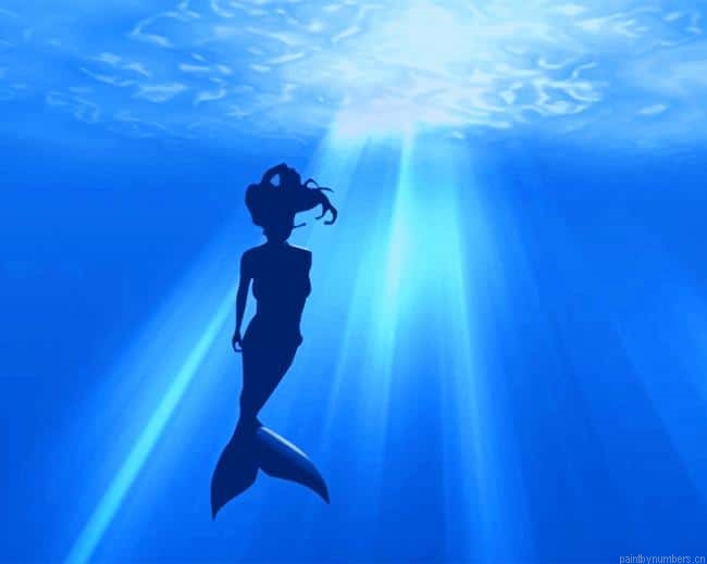 Aquatic Mermaid Silhouette Painting By Numberss.png